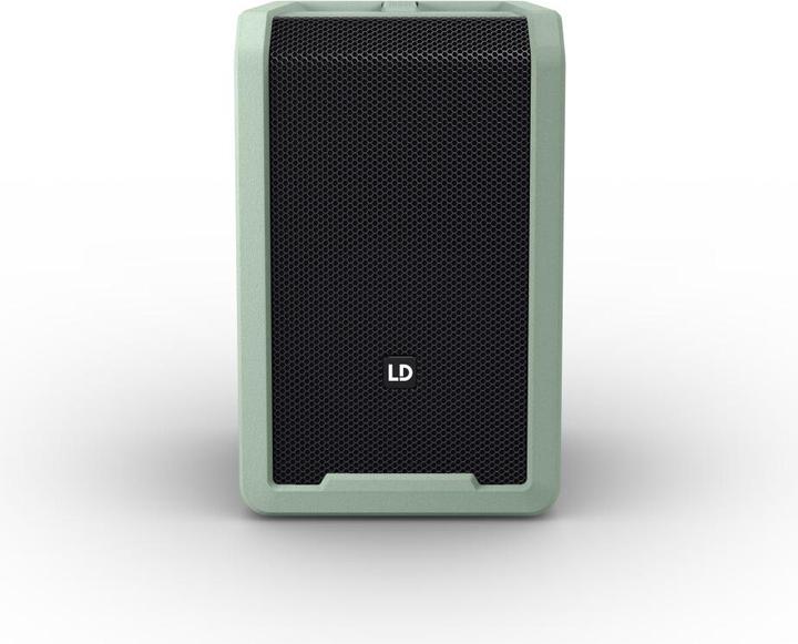 Immagine prodotto LD Systems ANNY® 8 GN - Altoparlante PA Bluetooth® portatile con batteria ricaricabile e mixer, verde avventura (Attivo, 1x 80 W)