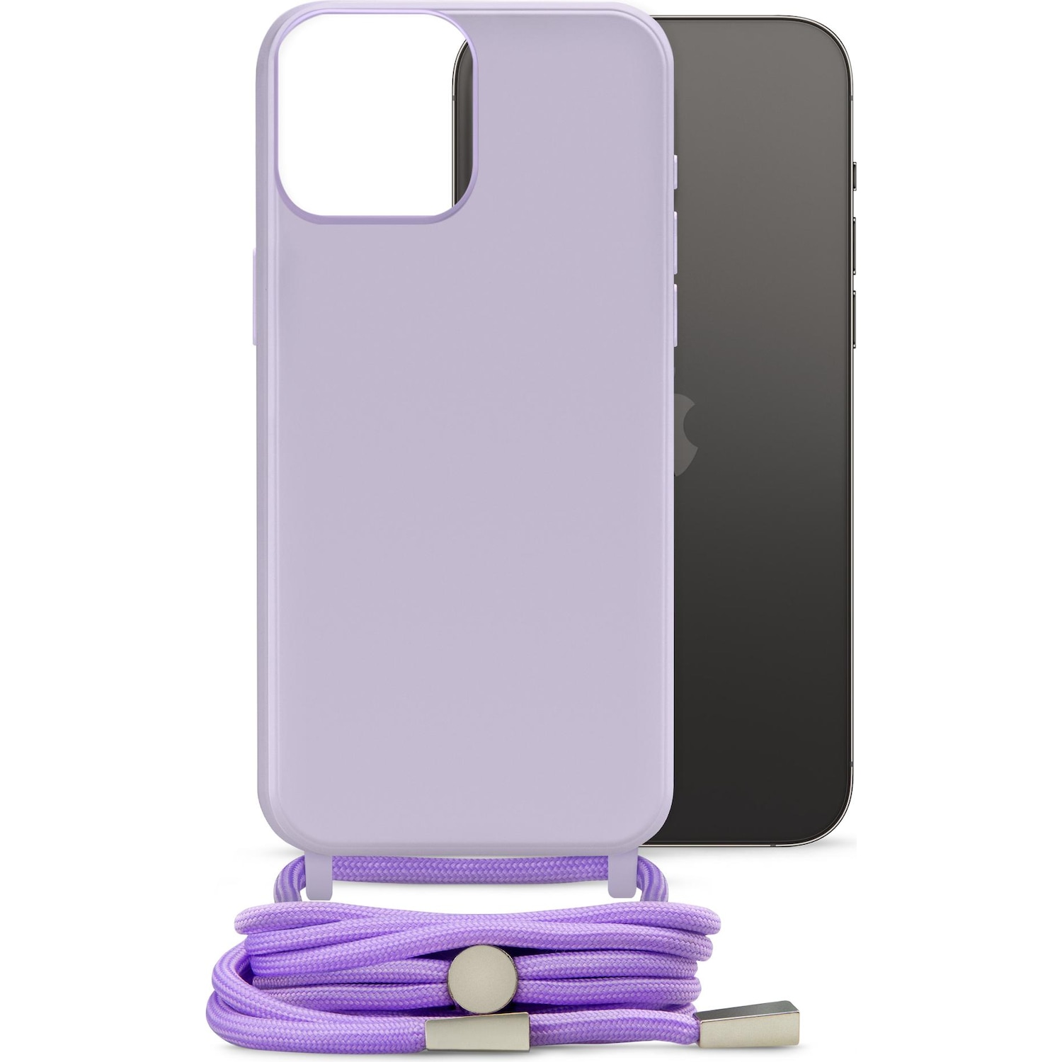 Mobilize Lanyard Gelly Case (Apple iPhone 15 Pro Max), Smartphone Hülle, Violett