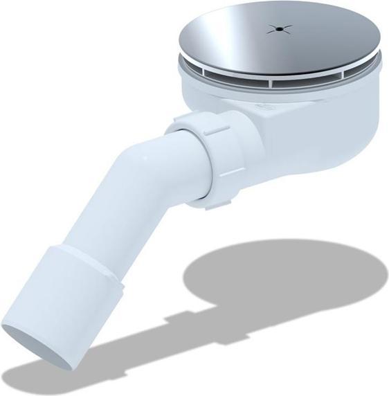 Ani Plast Sifone Basso Per Piatto Doccia 90mm Cromo (Set di drenaggio)