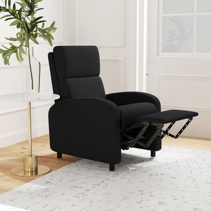 Produktbild Homcom Relaxsessel Polyester, Mehrschichtenplatte Schwarz