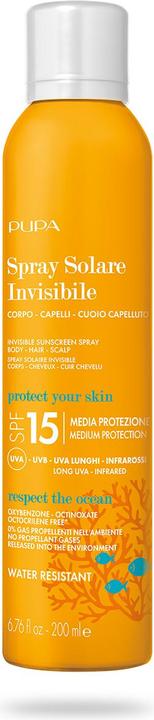 Pupa Milano Invisible Sunscreen Spray (Sonnenspray, SPF 15, 200 ml)