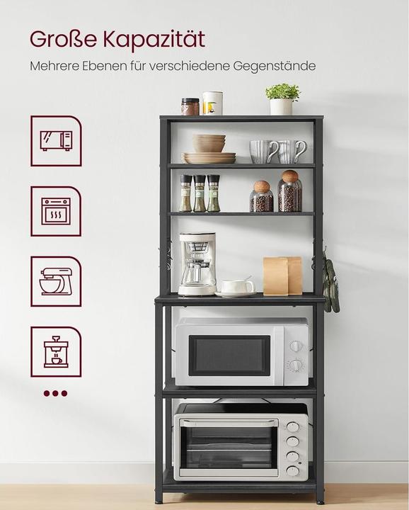 Image du produit Vasagle Küchenregal (60 x 40 x 167 cm)