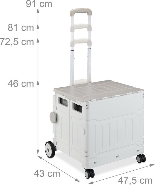 Image du produit Relaxdays Einkaufstrolley