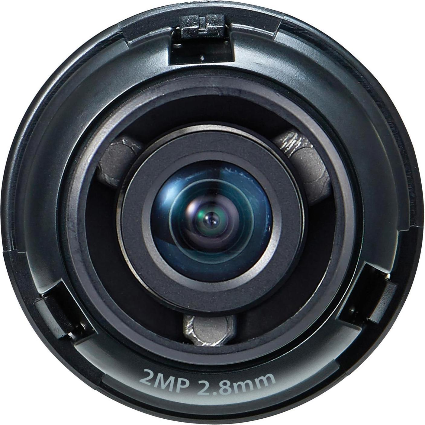 Hanwha Objektiv SLA-2M2800P 2.8-2.8 mm Manuell C, Netzwerkkamera, Schwarz
