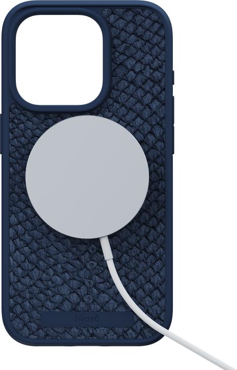 Image du produit Njord Salmon Leather Magsafe Case for iPhone 15 Pro, Bleu (Apple iPhone 15 Pro)