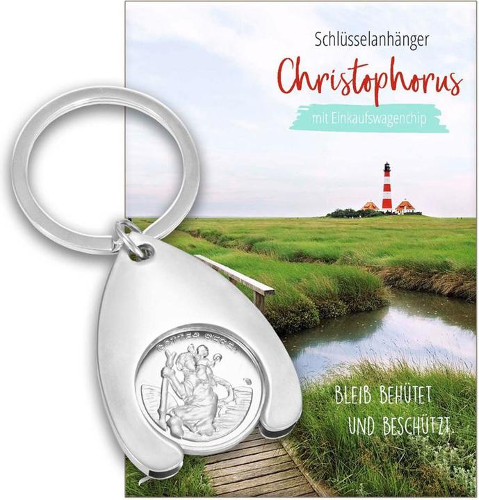 Actual product image Christophorus" keyring pendant