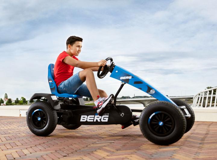 Produktbild BERG Pedal Go-Kart XL B.Super Blue BFR Aufblasbare Räder ab 5 Jahren bis 100 kg