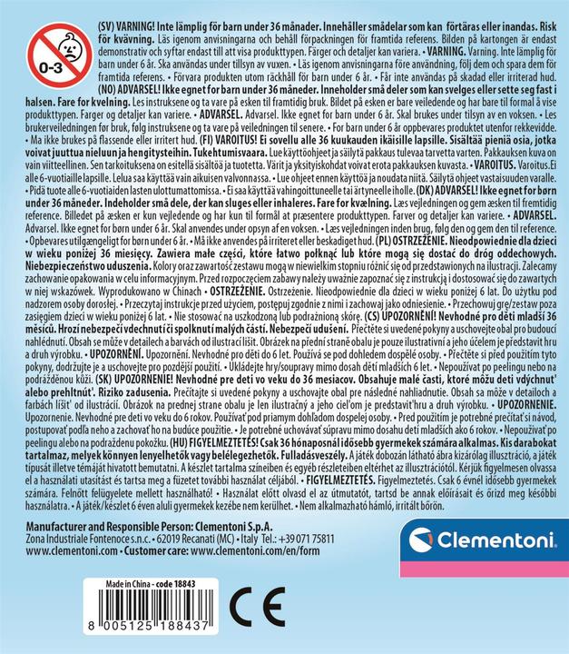 Actual product image Clementoni Crazy Chic - Lovely Animals Nail Polish - Blue & Red (18843)