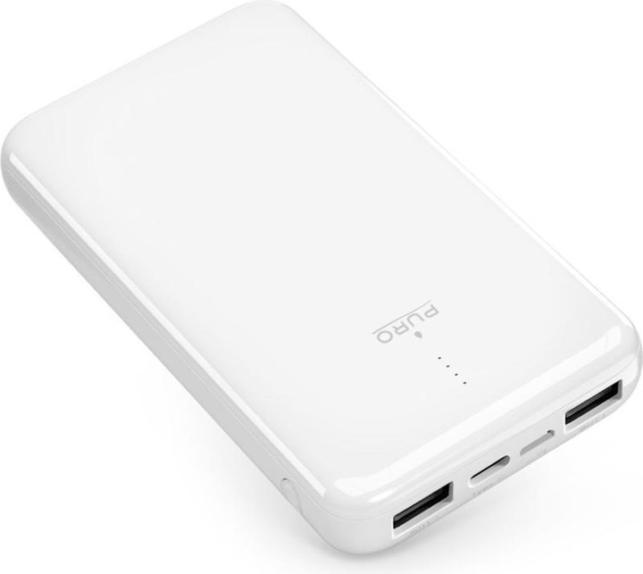 Immagine prodotto Puro Caricabatterie rapido Baltas 10000 mAh 2 x USB-A + 1 x USB-C balta (10000 mAh, 10 W)