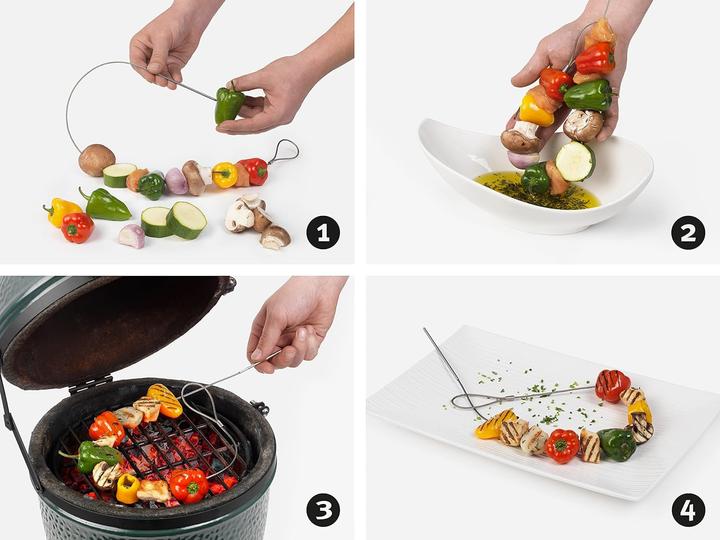 Image du produit FireWire Lot de 2 piques à barbecue flexibles