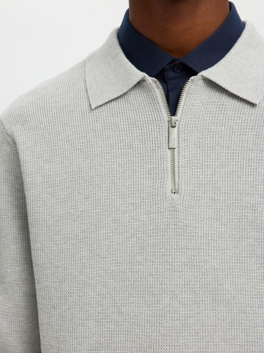 Produktbild Selected Slhdane Ls Knit Struc Half Zip Polo Noos (M)