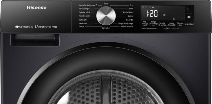 Produktbild Hisense DH3S902BBCC (9 kg, Links, Wechselbar)