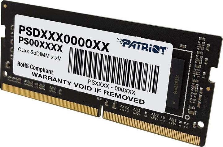 Produktbild Patriot SO-DIMM DDR4 8GB 2400MHz (1 x 8GB, 2400 MHz, DDR4-RAM, SO-DIMM)