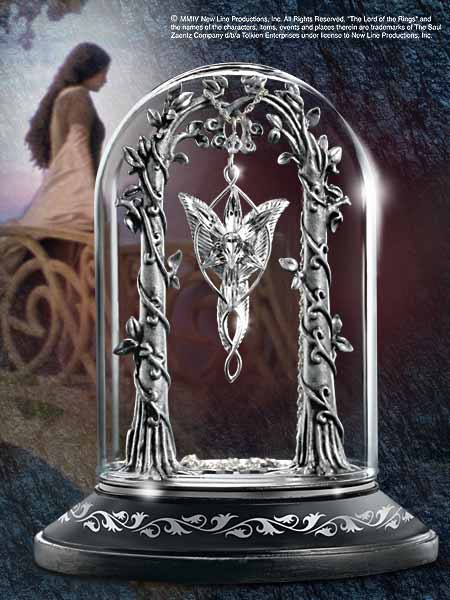 Produktbild Noble Collection Herr der Ringe Schmuckvitrine fuer Arwens Abendstern (Zinn, Glas, Holz)