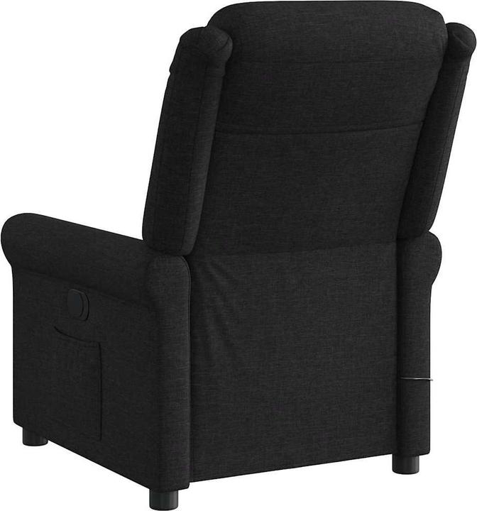 Immagine prodotto vidaXL Poltrona massaggiante in tessuto nero Poltrona massaggiante TV