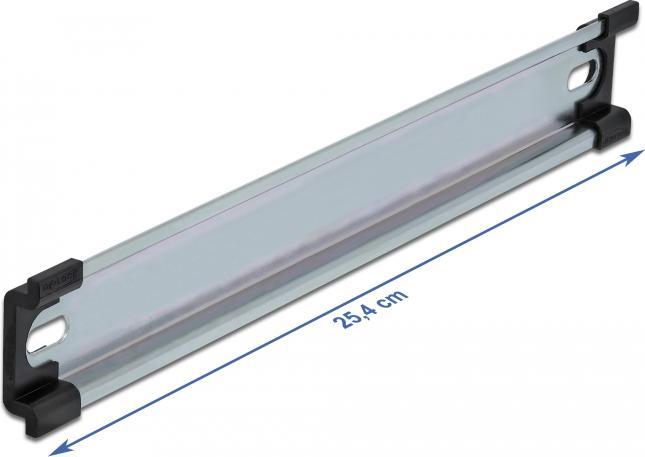 Produktbild Delock Hutschiene 35 x 7,5 mm, 10 aus Stahl, mit Schlitzlöchern