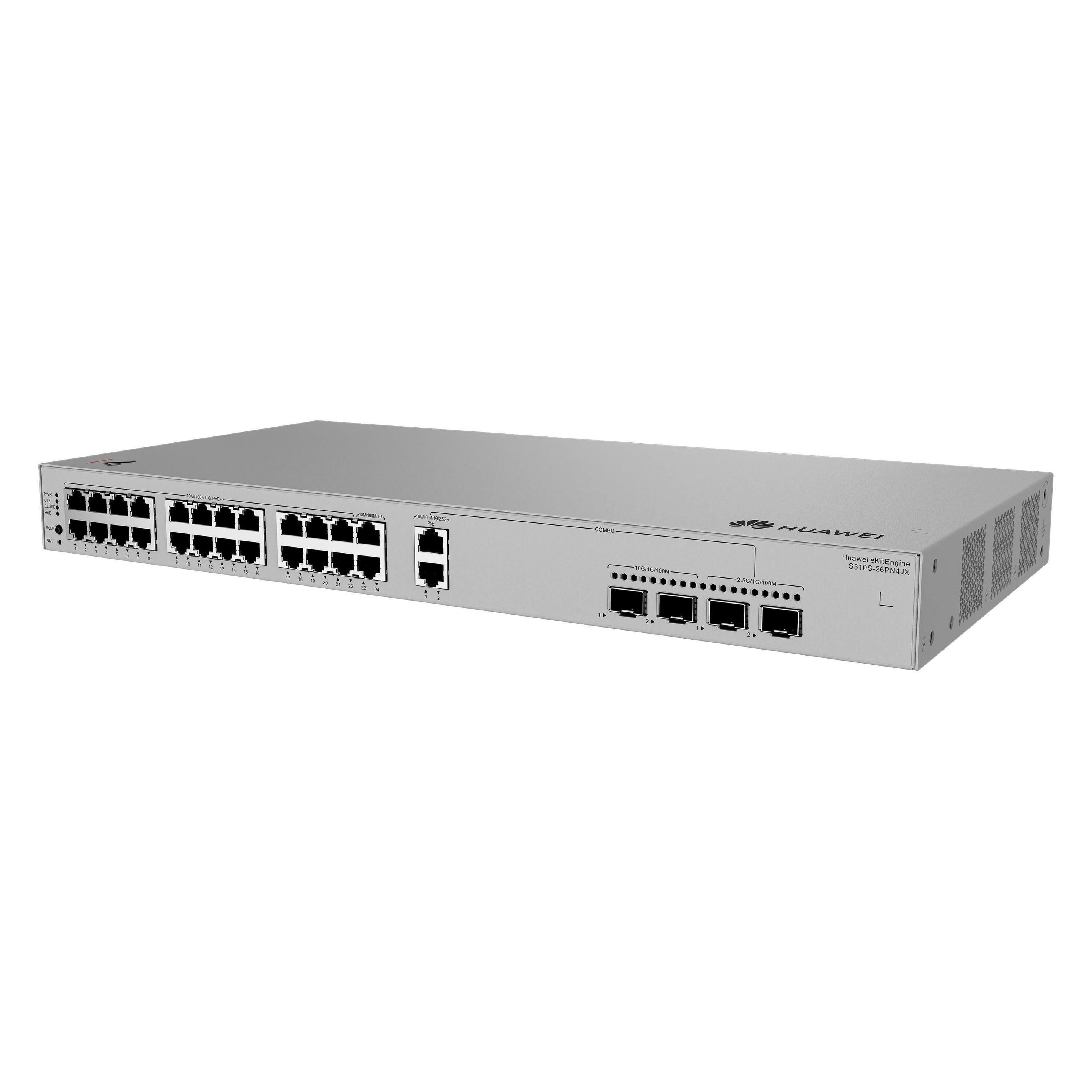 Huawei Data Communication S310S-26PN4JX S310S-26PN4JX S310S-26PN4JX 24x10/100/1000BASE-T ports 22xPo