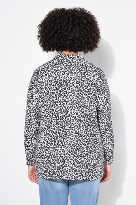 Produktbild Angel of Style Bluse, oversized, Musselin, Leo-Druck (54)