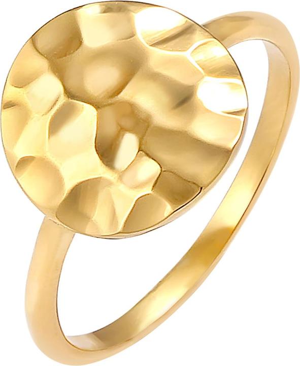 Immagine prodotto Elli Anello Dot Plate in argento 925 martellato (54, 925 Argento)