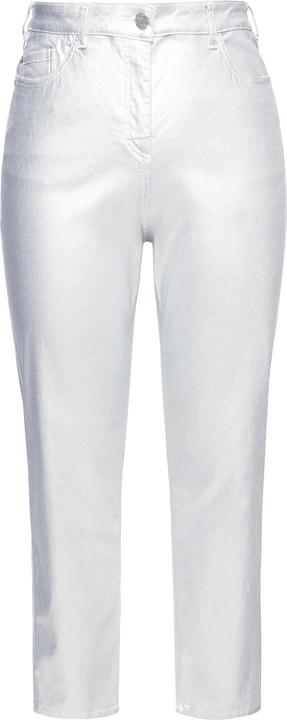 Produktbild Ulla Popken Mom-Jeans, Silber-Coating, Komfortbund, 5-Pocket-Hose (54)