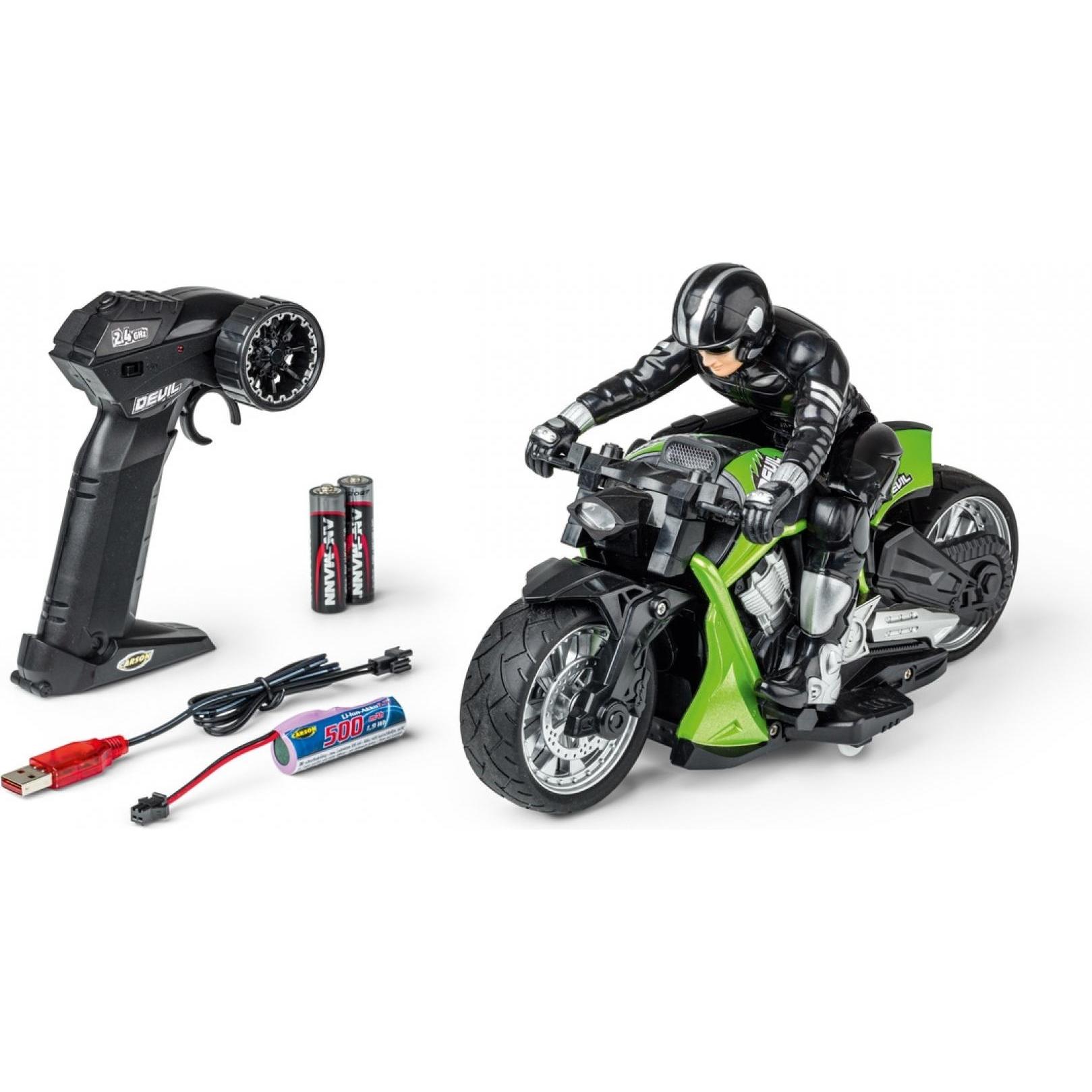 Carson RC Devil Bike 100% RTR grün