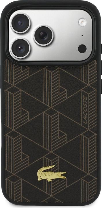 Produktbild Lacoste Case + Wallet Set PVC Blend MagSafe for iPhone 17 Pro Max brown (Apple iPhone 17 Pro Max)