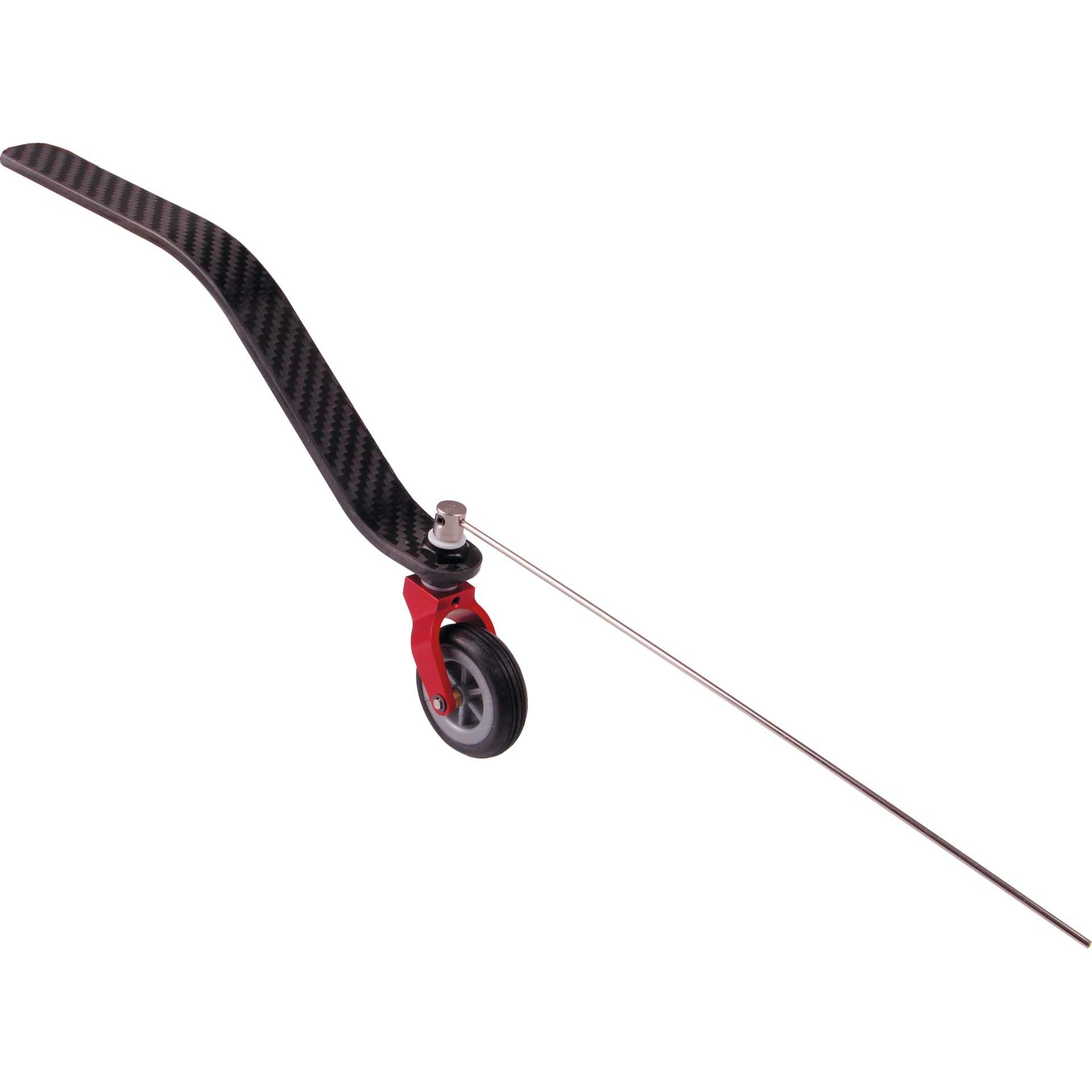Kuza Heckfahrwerk 150-220ccm Carbon V2 mit ca. 41mm Rad lenkbar