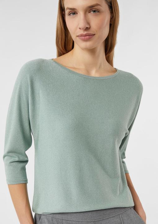 Actual product image Comma Strickpullover Feinstrick-Pullover mit Glitzergarn und Fledermausärmeln (36)