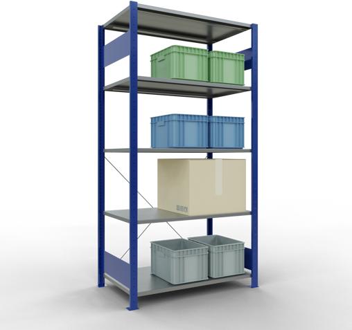 Actual product image Schulte Lagertechnik MULTIplus85 basic racking system with cross braces