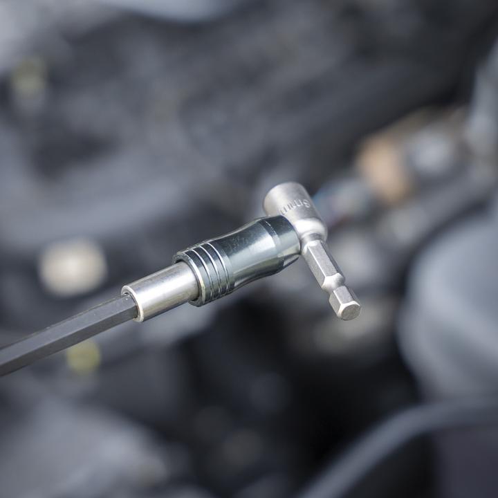 Produktbild wolfcraft 1 Bithalter mit Magnet+Ringmagnet, 150mm (Bit-Halter)