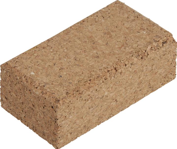 Actual product image wolfcraft 1 cork hand sanding block 123x67x35mm (P12)