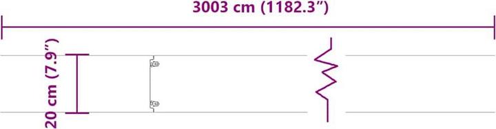 Produktbild vidaXL Rasenkante (103 cm)