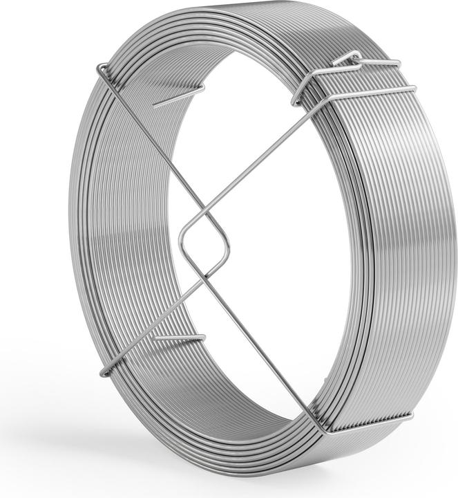 Actual product image Wiltec Garden wire 1.5 mm green winding wire 50m binding wire steel plant wire (50 m)