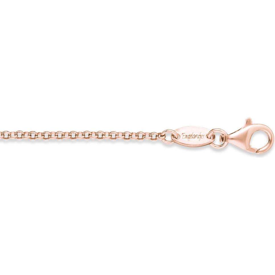 Engelsrufer, Halsschmuck, Erbskette Rosé Gold, (Silber, 45 cm)