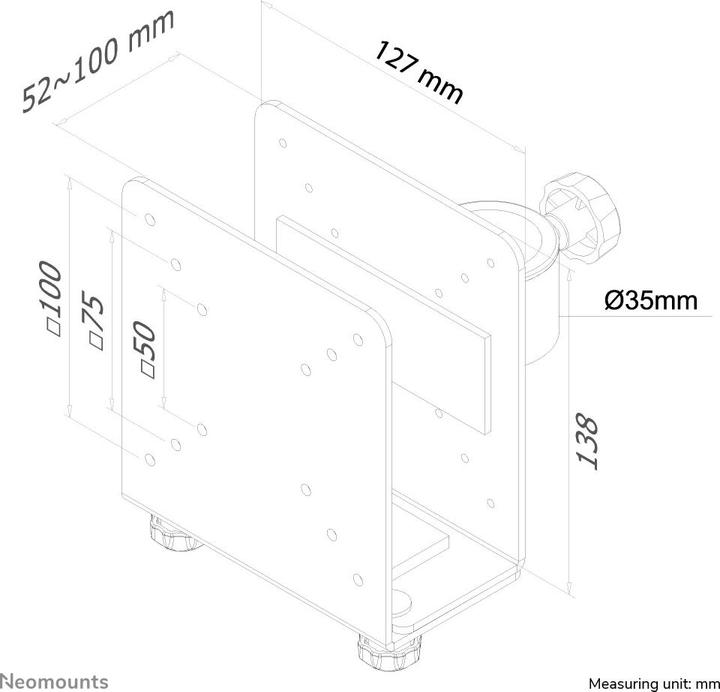 Actual product image Neomounts Thinclient-10 (Table)