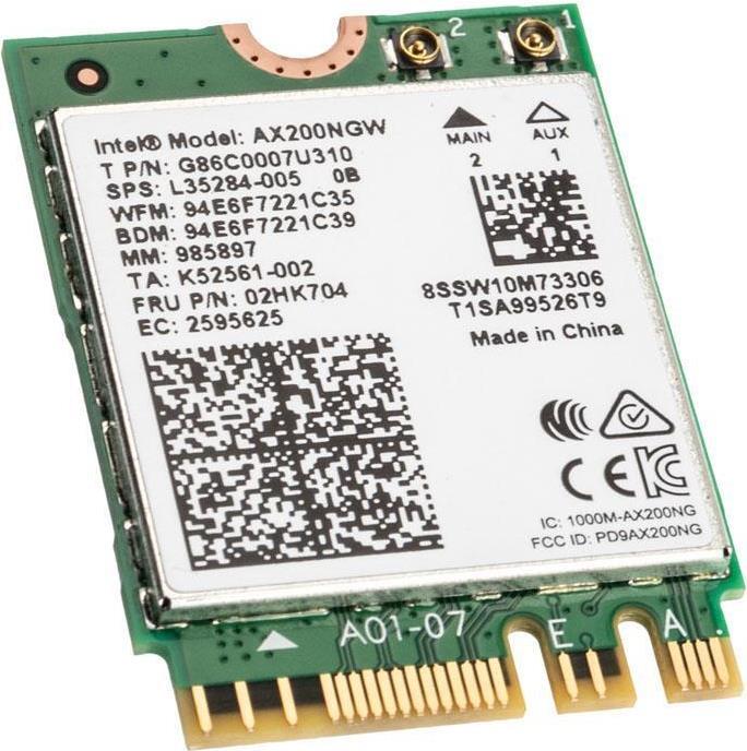 Actual product image Intel AX200.NGWG with vPro (M.2 A Key, M.2 E Key)