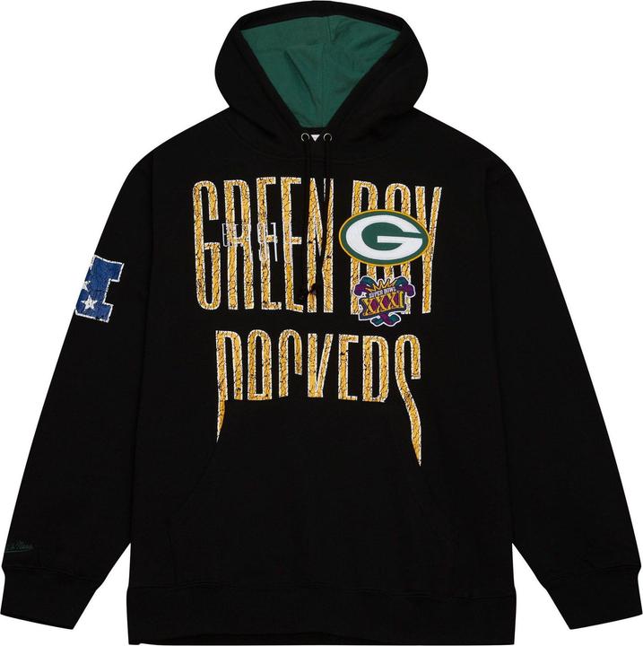 Immagine prodotto Mitchell & Ness Felpa in pile con cappuccio - TEAM OG Green Bay Packers (M)