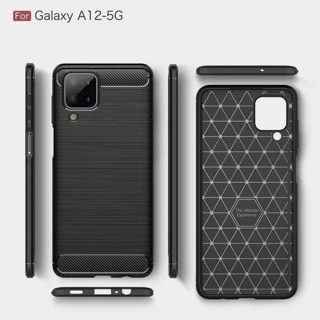 Actual product image MU Style Carbon Fiber TPU Softcase Series (Samsung Galaxy A12)