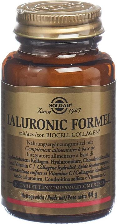 Produktbild Solgar Ialuronic Formel Tabletten (30 Stk) (30 Stück, Tabletten, 158 g)