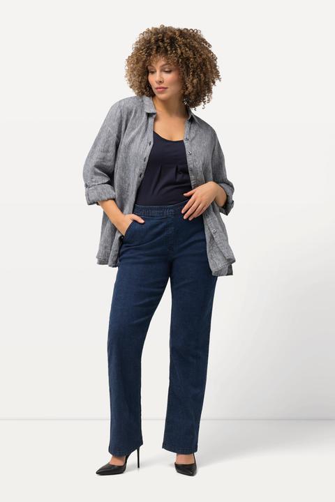 Image du produit Ulla Popken Jean Mandy, jambe droite et taille élastique (52)