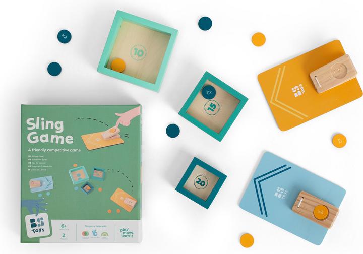 Actual product image BS Drewniana gra zręcznościowa Wyrzutnia żetonów