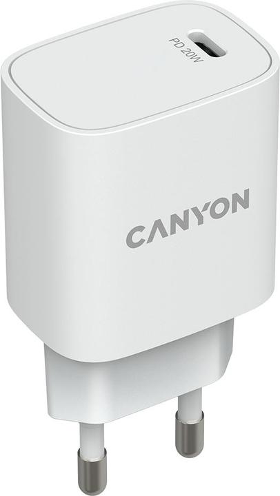 Produktbild Canyon Ladegerät 1xUSB-C 20W Power Delivery white retail (20 W)