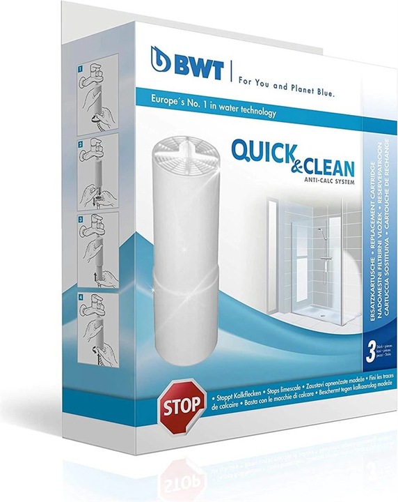 Produktbild BWT Quick & Clean Antikalk-Filtersystem (3 x)