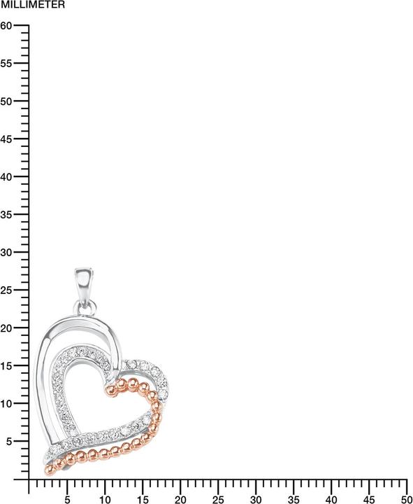 Immagine prodotto Amor Collana a cuore con 45 cm di lunghezza (Argento)