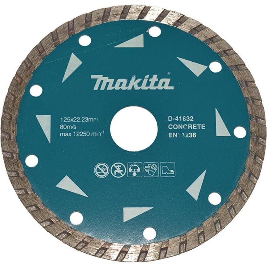 Makita, Lama, Disco diamantato 125 x 22,23 mm 125 x 22,23 mm - taglio a secco - ondulato - calcestruzzo