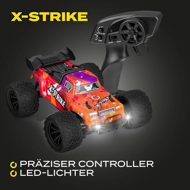 Produktbild Overmax Strike - RC auto voor Kindren 4x4 - Terreinwagen 1:16 - Snelheid tot 45km/u - Bereik tot 100m