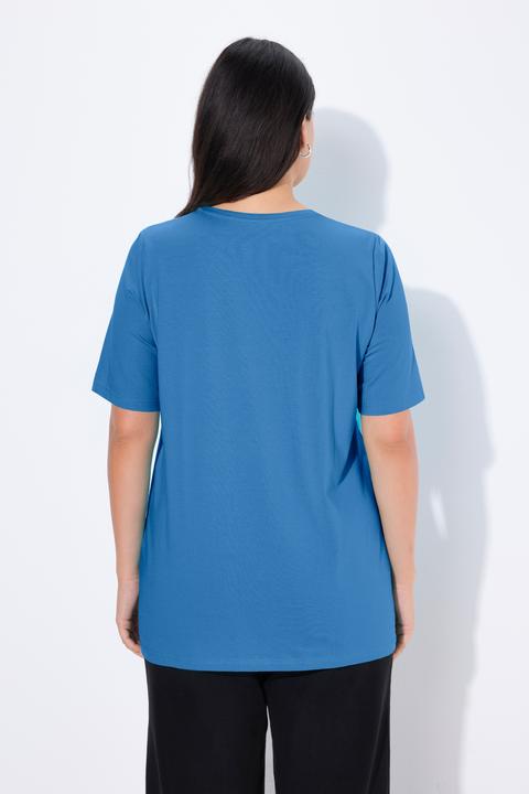 Actual product image Ulla Popken Essential Round Neck Stretch Tee (60)