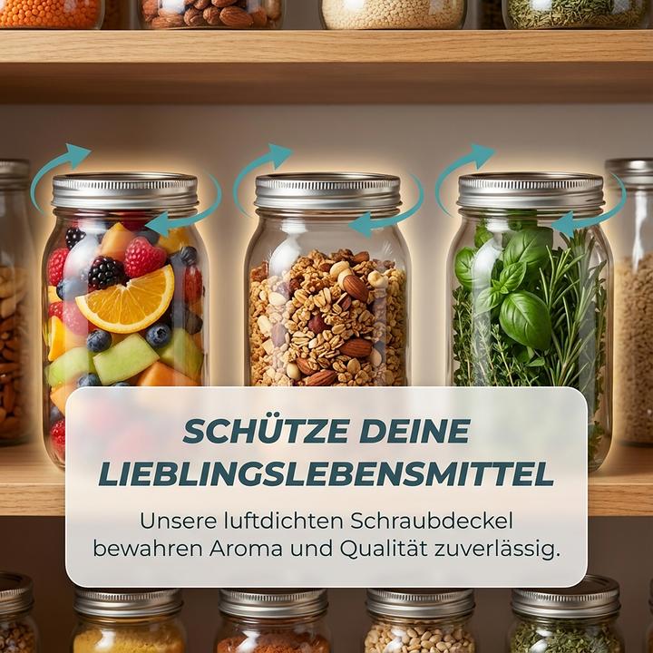 Actual product image Relaxdays Preserving jar set (8 pcs., 0.25 l)