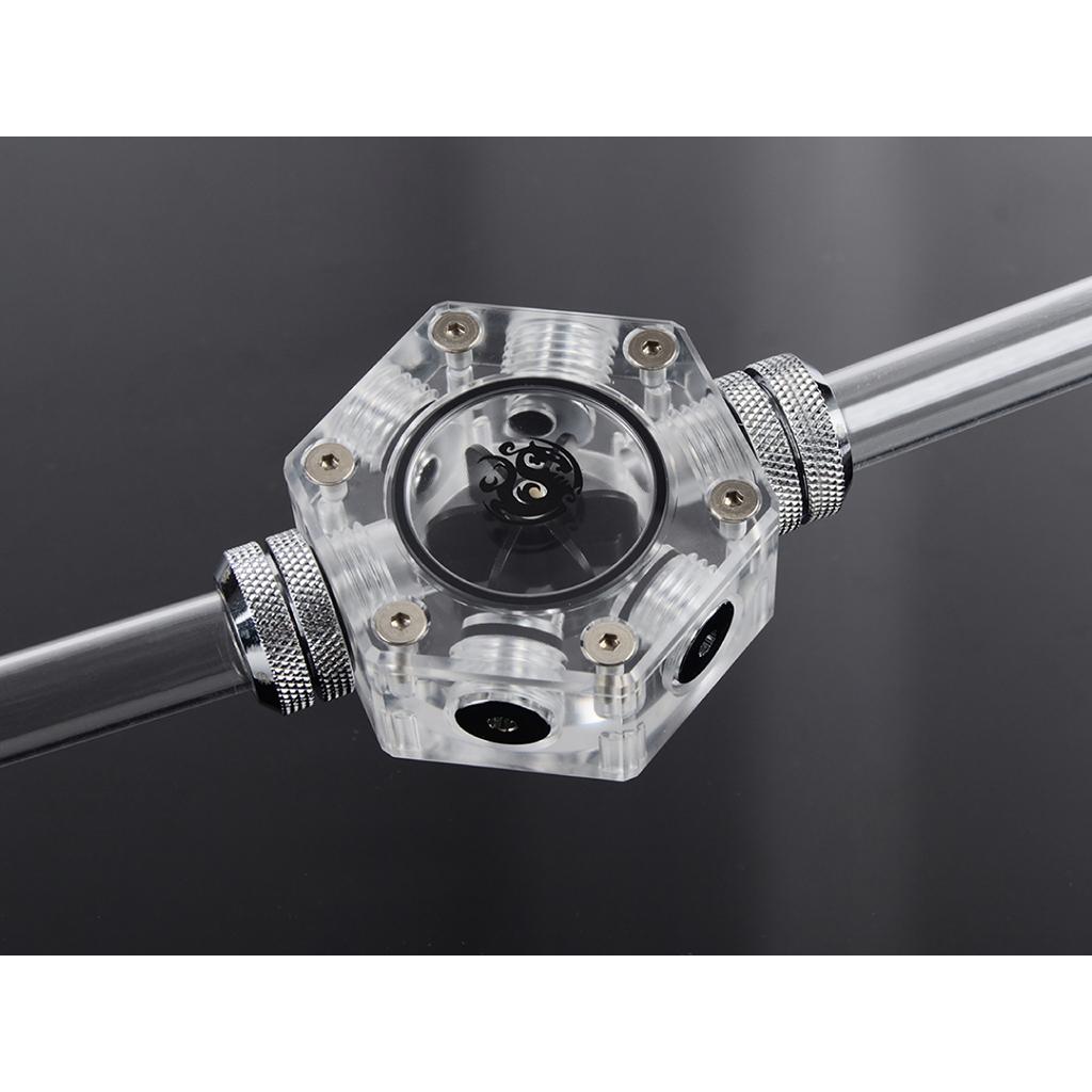 Thumbnail - Bitspower Sechskant-Durchflussmesser, Wasserkühlung Überwachung, Schwarz