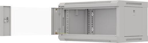Immagine prodotto Lanberg Wandmontage 19 4HE 540X350 grauer Rackschrank mit Glastür (flat pack) (4 HE, Rack da 19 pollici)